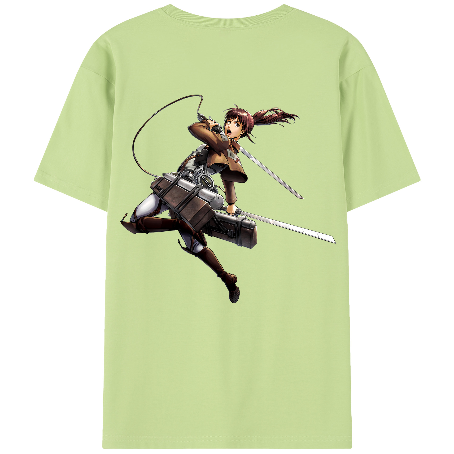 （画像用） 進撃の巨人 サシャ·ブラウス Attack on Titan Sasha Blaus 綿100％半袖Tシャツ（背面プリント）